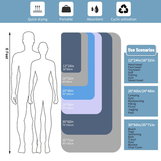 Quick Drying Absorbent Microfiber Towel