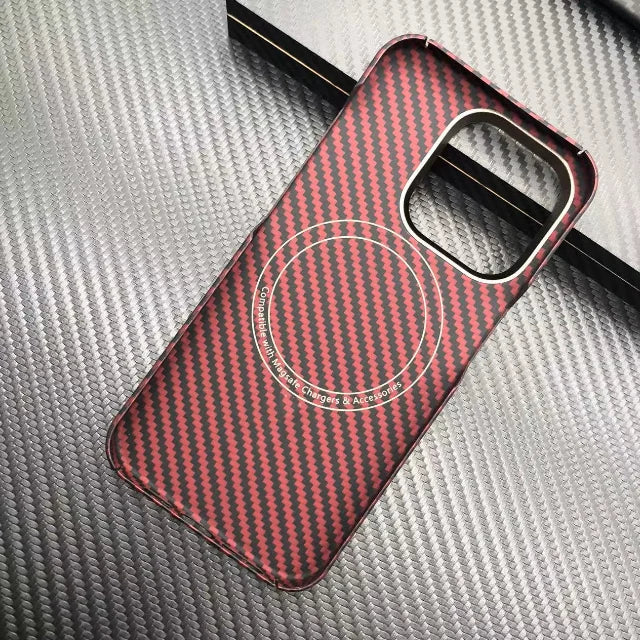 Low MOQ 1pcs Slim and Lightweight Aramid Carbon Fiber case for for iPhone 14 Cover Phone case Twill Carbon Fiber and Metal Frame