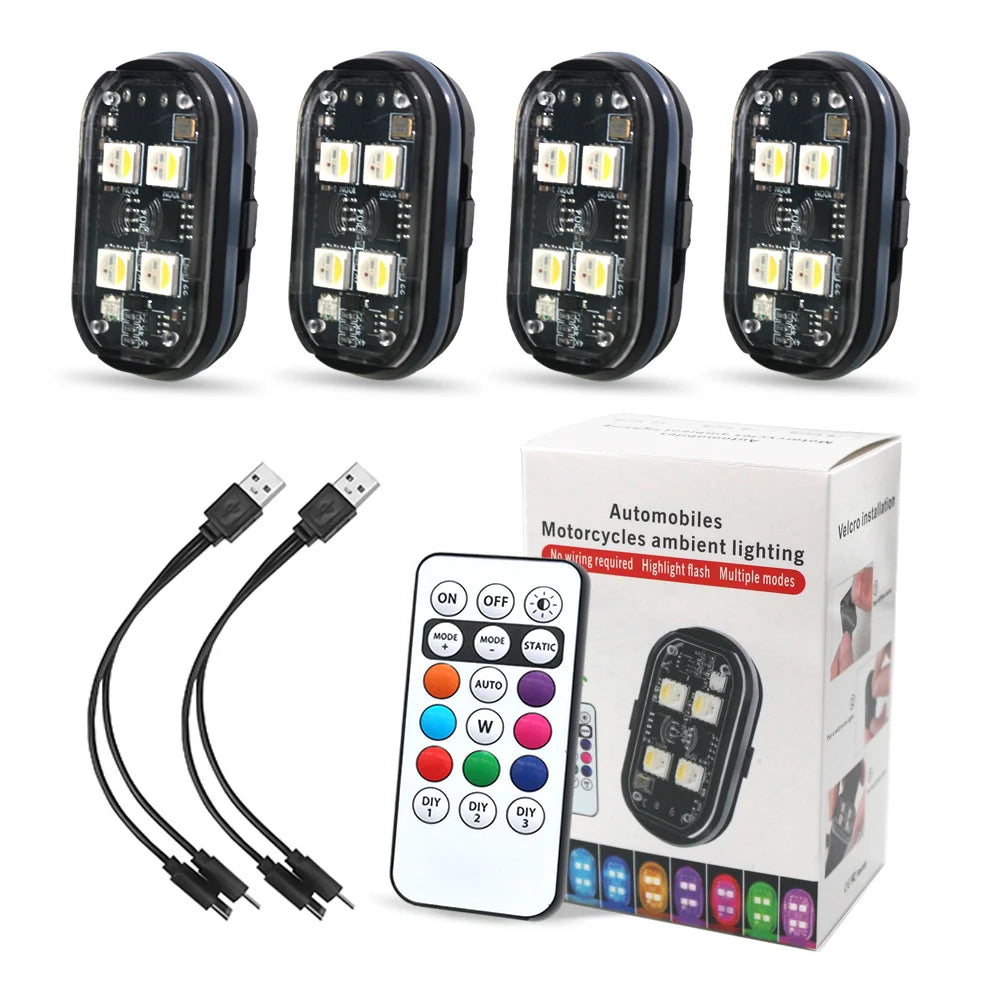 4-piece ambient lights LEDs
