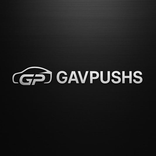 GAVPUSHS logo on a black background
